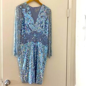 Rare Find! KATHRYN CONOVER by night Sequins New York bridal couture